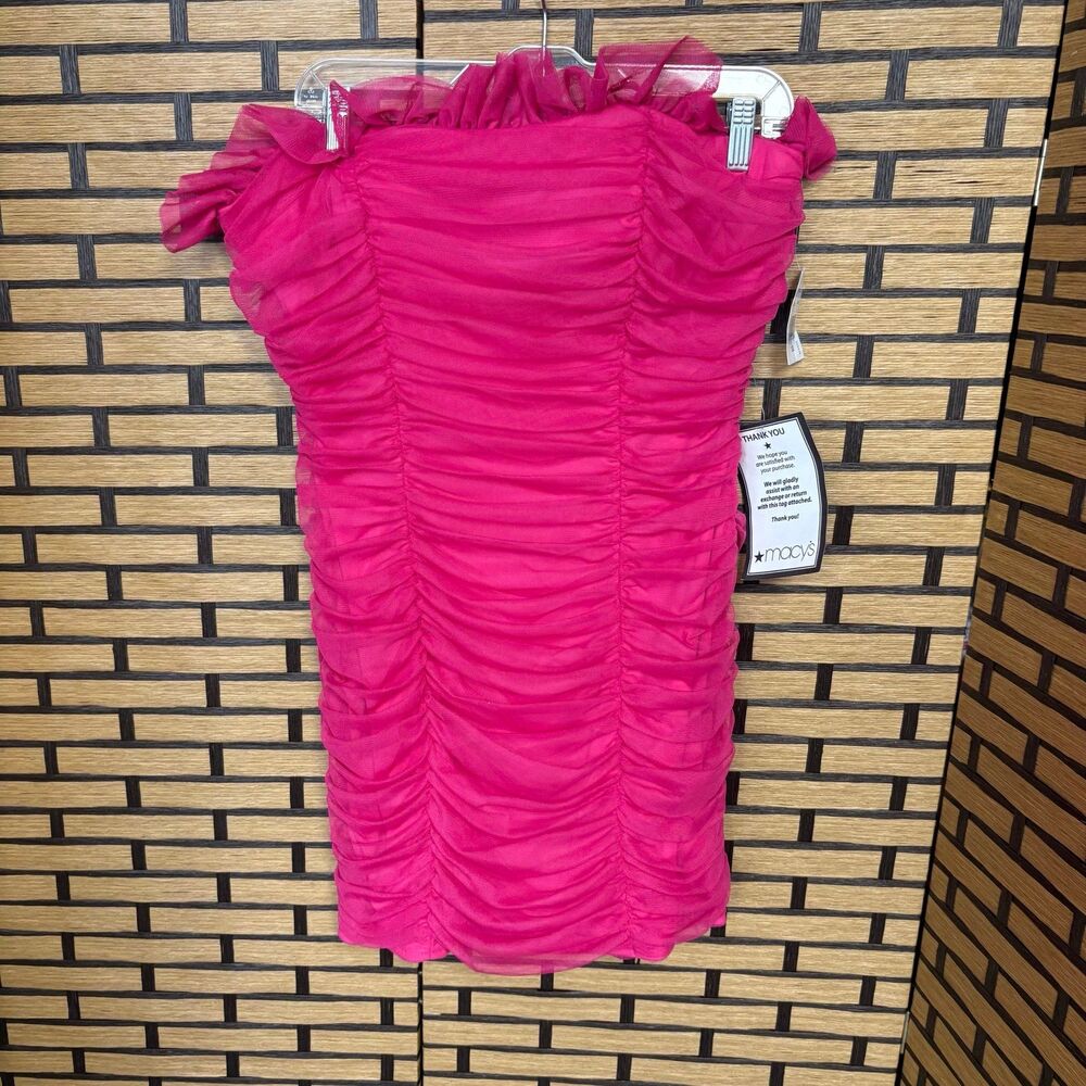 Blondie Nites‎ Pink Strapless Dress Size 13